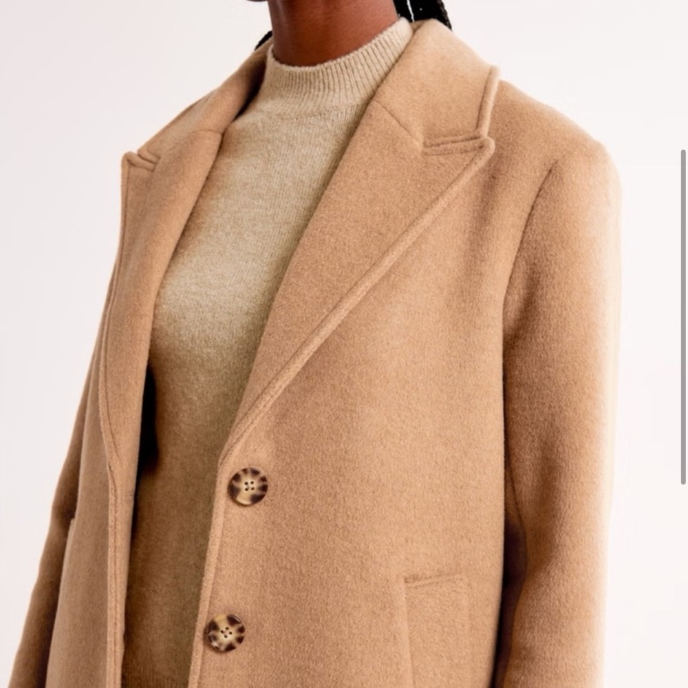 Abercrombie Wool-Blend Dad Coat